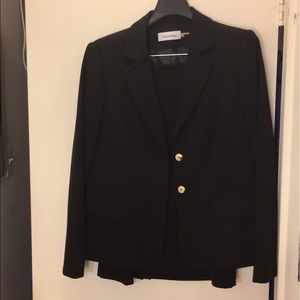 Calvin Klein black skirt suit 14
